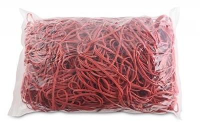 OFFICE PRODUCTS Gumki recepturki OFFICE PRODUCTS, średnica 130mm, 1,5x3mm, 60% kauczuku, 1000g, zgrzewka, czerwone 18109339-04