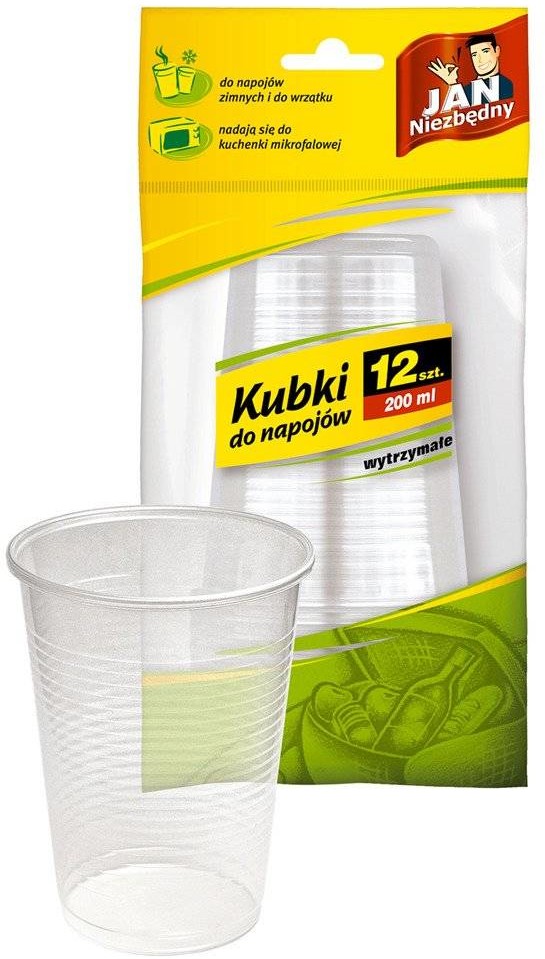 Jan Niezbędny Sarantis Konfekcja Kubki jednorazowe 200ml 12 szt