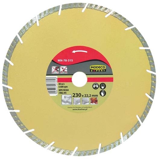 Modeco ściernica diamentowa 180 mm Turbo marki Expert MN-78-314