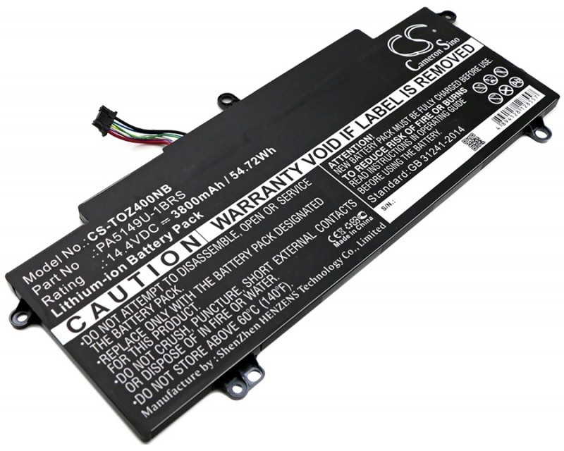 Zdjęcia - Akumulator do laptopa CameronSino Toshiba Tecra Z40-A-10K / PA5149U-1BRS 3800mAh 54.72Wh Li-Polymer 14.4V (C 