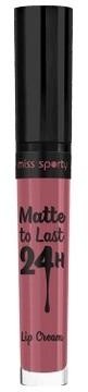 Miss Sporty Matte To Last 24h Lip Cream matowy błyszczyk do ust 210 Cheerful Pink 37ml