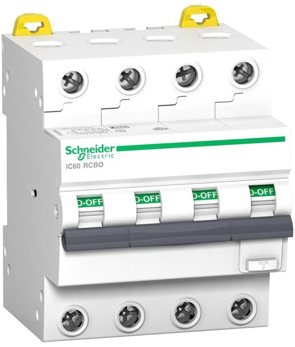 SCHNEIDER Acti9 ic60 rcbo 4p 16a 30ma c 6ka a A9D67416