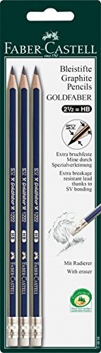 Faber-Castell 116896 ołówek  złota Faber z G-TIP, 3 sztuki 116896