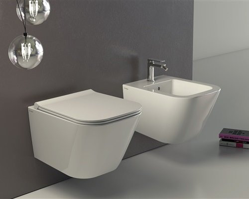 Globo Stone Toaleta WC podwieszana 45x34 cm bez kołnierza biała STS07.BI