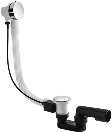 Vedo Minimalista I Syfon wannowy 57 cm z korkiem automatycznym biały mat 246M/60BI