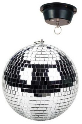 Beamz 20 cm Disco Ball z silnikiem montażu sufitowego lustrzanej kuli 151.333