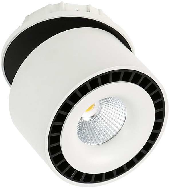 Italux Spot LAMPA sufitowa SEVILLA ROUND CEILING SL7560/28W 4000K WH+BL metalowa OPRAWA LED 28W tuba regulowana biały