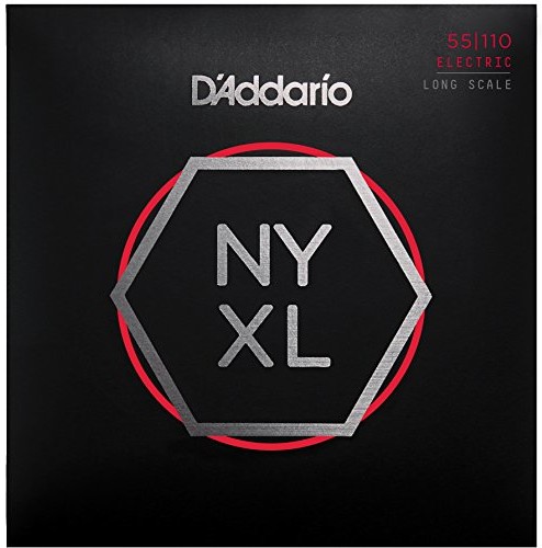 D'Addario nyxl5 5110, grubość 55  110, twarde, niklowana Bass-struny o długim okresie Menzura NYXL55110