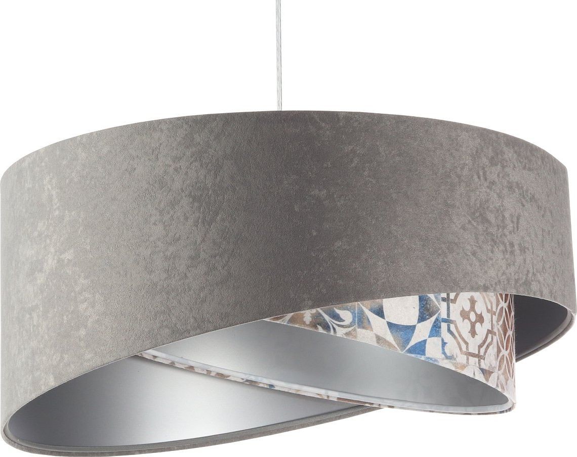Koncept BPS Lampa wisząca BPS Lampa wisząca ASHES szara/srebrna BP-060-144