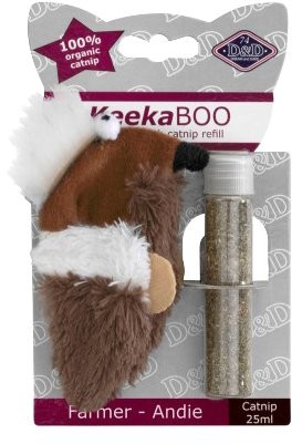 D&D D & D 402  427569 kot keekaboo Farmer do zabawy andie, 9 cm, łącznie z 25 ML kot mięta