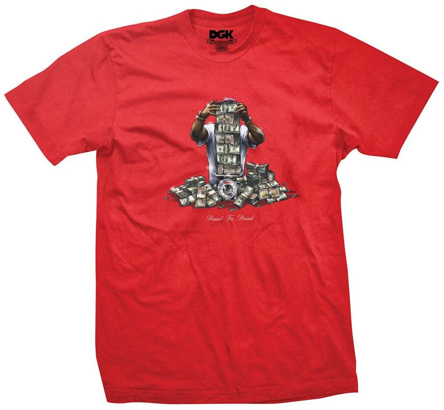 DGK t-shirt POUND FOR POUND TEE Red