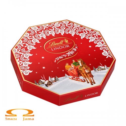 Lindt Bombonierka Lindor Świąteczne Opakowanie 275g 04DF-114C7