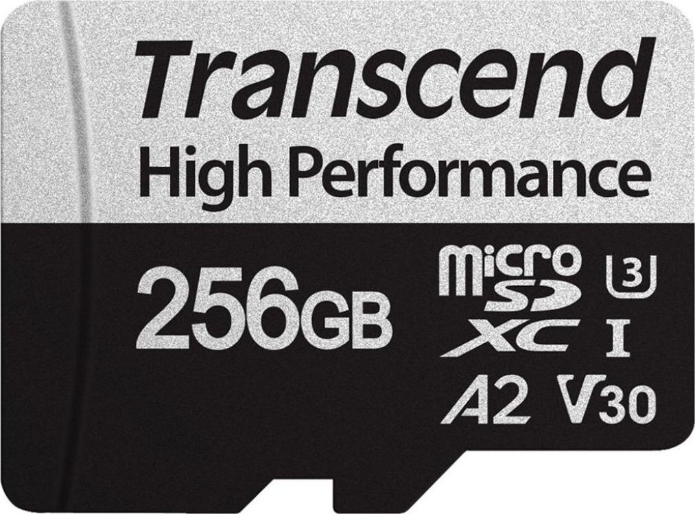 Transcend 340S MicroSDXC 256GB UHS-I/U3 A2 V30 TS256GUSD340S TS256GUSD340S