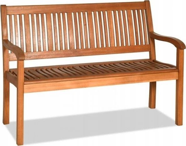 Costway Ławka ogrodowa drewniana dwuosobowa 126cm HW63888