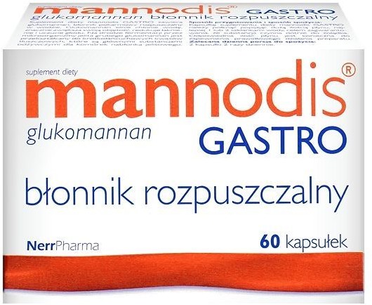 Pharma NERR SP.Z O.O Mannodis Gastro błonnik rozpuszczalny 60 kapsułek