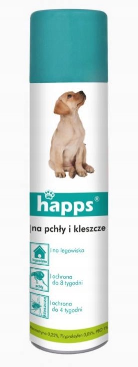Happs Spray Na Pchły I Kleszcze 250ml