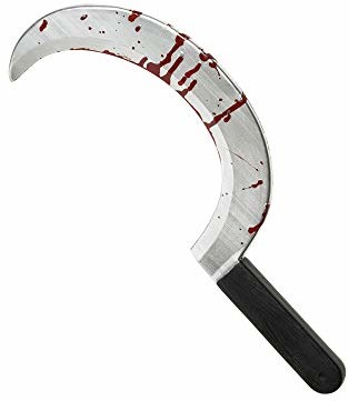 Widmann Halloween, krewny sichel lub krwawy sens, rozmiar ok. 45,5 cm, do kostiumu Skulla lub Sensemann