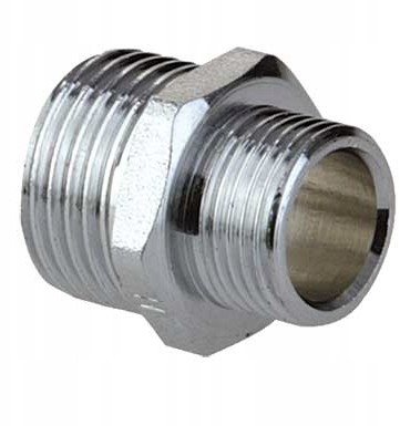 Nypel Chromowany Redukcyjny 1/2X3/8