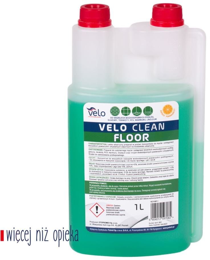 Floor VELO CLEAN 1l koncentrat do mycia i pielęgnacji podłóg x 1 szt