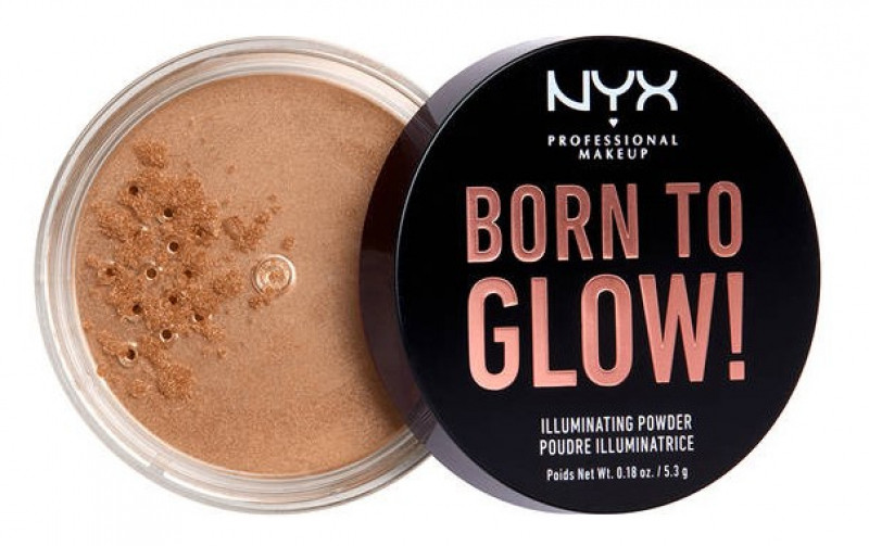 NYX Professional Makeup Professional Makeup - BORN TO GLOW - Illuminating Powder - Puder rozświetlający - WARM STROBE NYXTI0ST