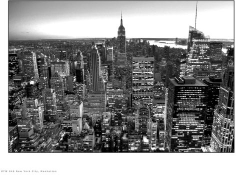 onthewall On the Wall otw 0046 druk artystyczny New York Manhattan, Foto-plakat OTW0046