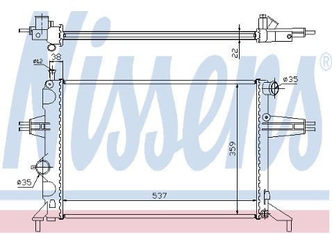 NISSENS Chodnica wody 63005A