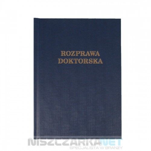 Opus O. HARD Classic Okładka kanałowa twarda A Granatowa - Rozprawa Doktorska