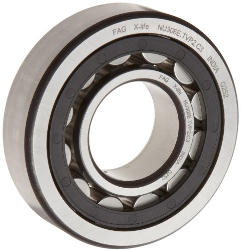 FAG Bearings NU2209E-TVP2-C3 łożysko walcowe, jednorzędowe, prosty otwór, zdejmowany pierścień wewnętrzny, duża pojemność, klatka poliamidowa, prześwit C3, 45 mm ID, 85 mm OD, szerokość 23 mm NU2209-E-TVP2-C3