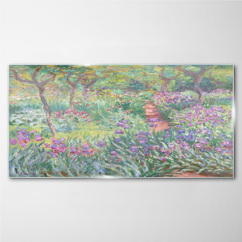 PL Coloray Obraz na Szkle Ogród w Giverny Monet 140x70cm