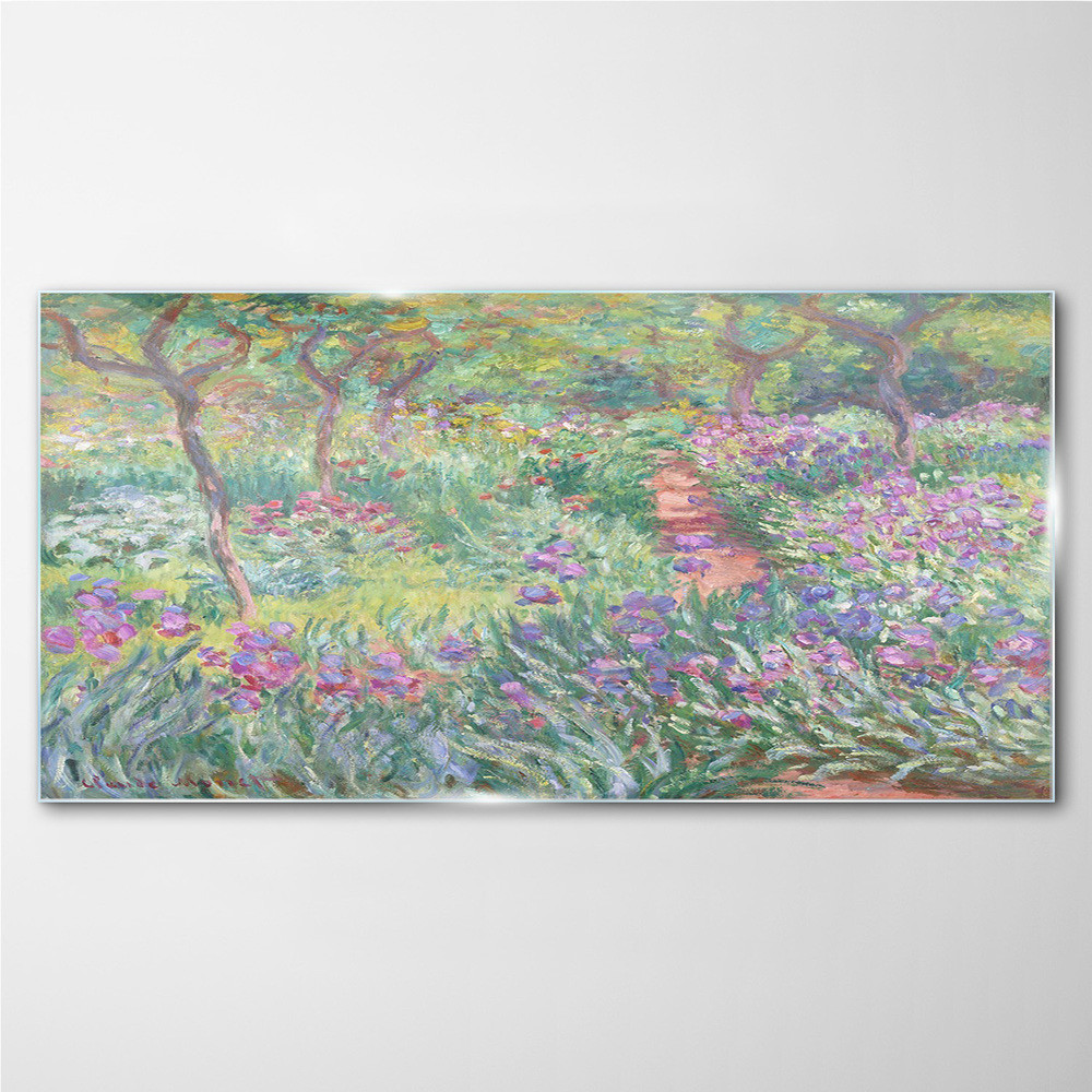 PL Coloray Obraz na Szkle Ogród w Giverny Monet 120x60cm