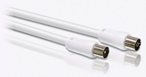 Philips SWV 2516 W/10 PAL kabel koncentryczny audio/wideo (gniazdo wtykowe) 1,5 m biały