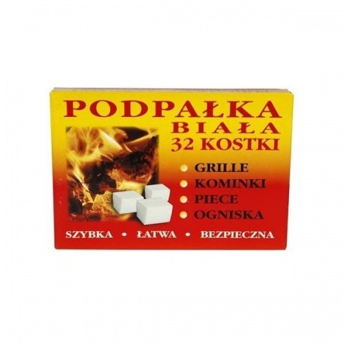 Rozpałka Biała Do Kominka Pieca 32 Kostki podpałka