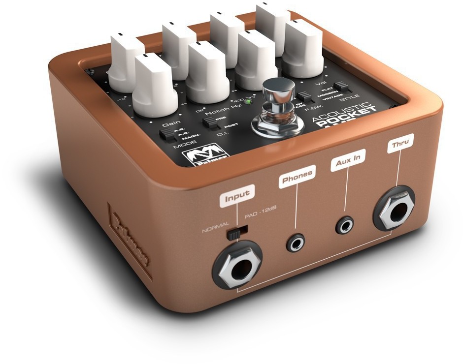 Palmer MI MI POCKET AMP ACOUSTIC - Portable Preamp for Acoustic String Instruments