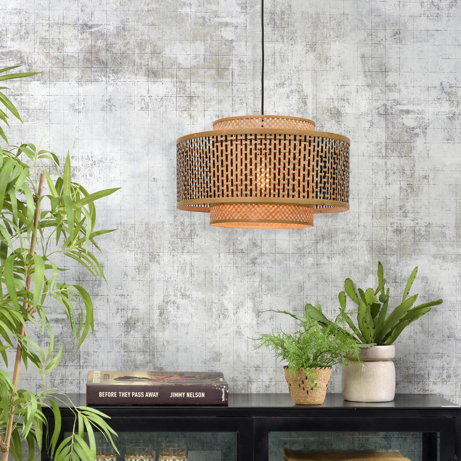 Good & Mojo GOOD & MOJO Bhutan lampa wisząca z bambusa  50 cm