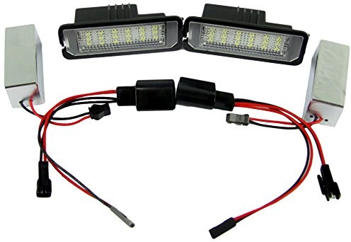 EinParts 2 X lampką oświetlenia tablicy rejestracyjnej LED VW Golf IV 4 V 5 VI 6 VII 7 EOS Porsche Cayenne BOXTER 911 EP03