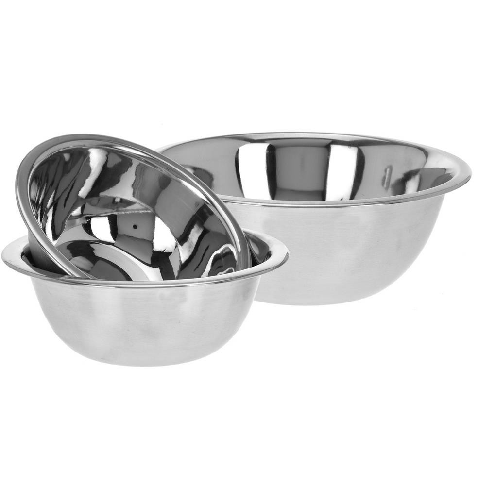 EH Excellent Houseware Miska stalowa kuchenna ZESTAW misek do mieszania 110704