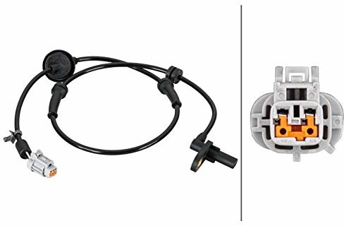 HELLA Czujnik 6PU 230 040-211, prędkość obrotowa koła - 2-biegunowy - oś przednia - z uchwytem 6PU 230 040-211