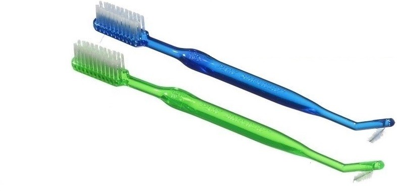 Ortodoncja Dr.Denxy szczoteczka ortodontyczna - v-trim + szczoteczka międzyzębowa choinkowa
