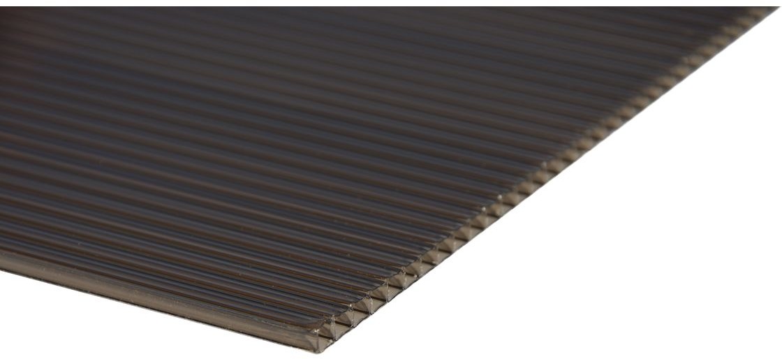 POLYXO Płyta komorowa poliwęglanowa brązowa 6 mm 200x105 cm Polyxo