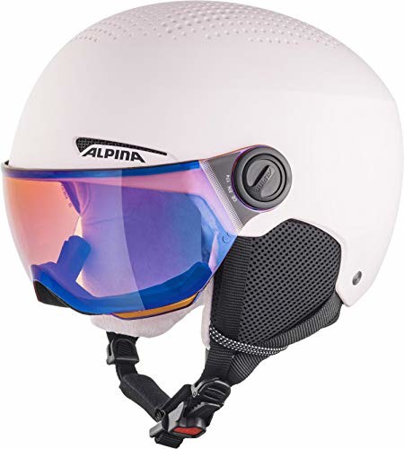 Alpina Unisex - Dzieci, ZUPO VISOR Q-LITE Kask narciarski, rose matt, 48-52 cm