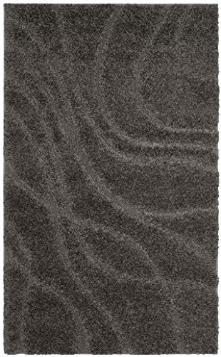 Safavieh Naples Shag kolekcja szary dywan, polipropylen/lateks, szary, 99 x 160 x 2,54 cm