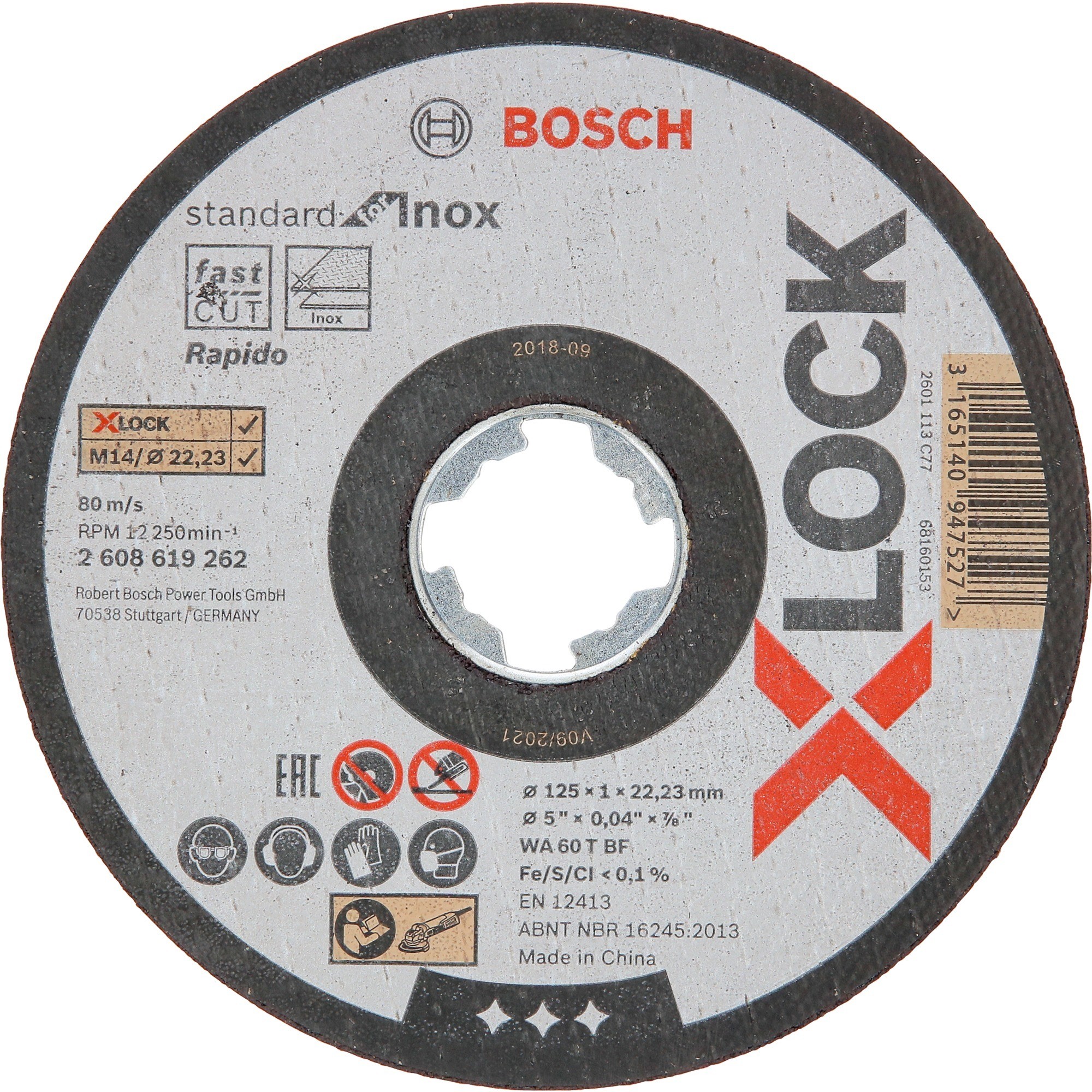 Bosch 2608619262, Ostrze, tarcza 3165140947527