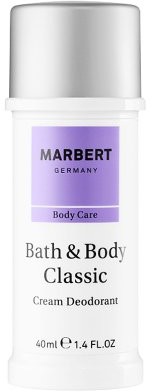 Marbert Marbert Bath & Body Classic femme/women, kremowy dezodorant, 1 opakowanie (1 x 40 ml)