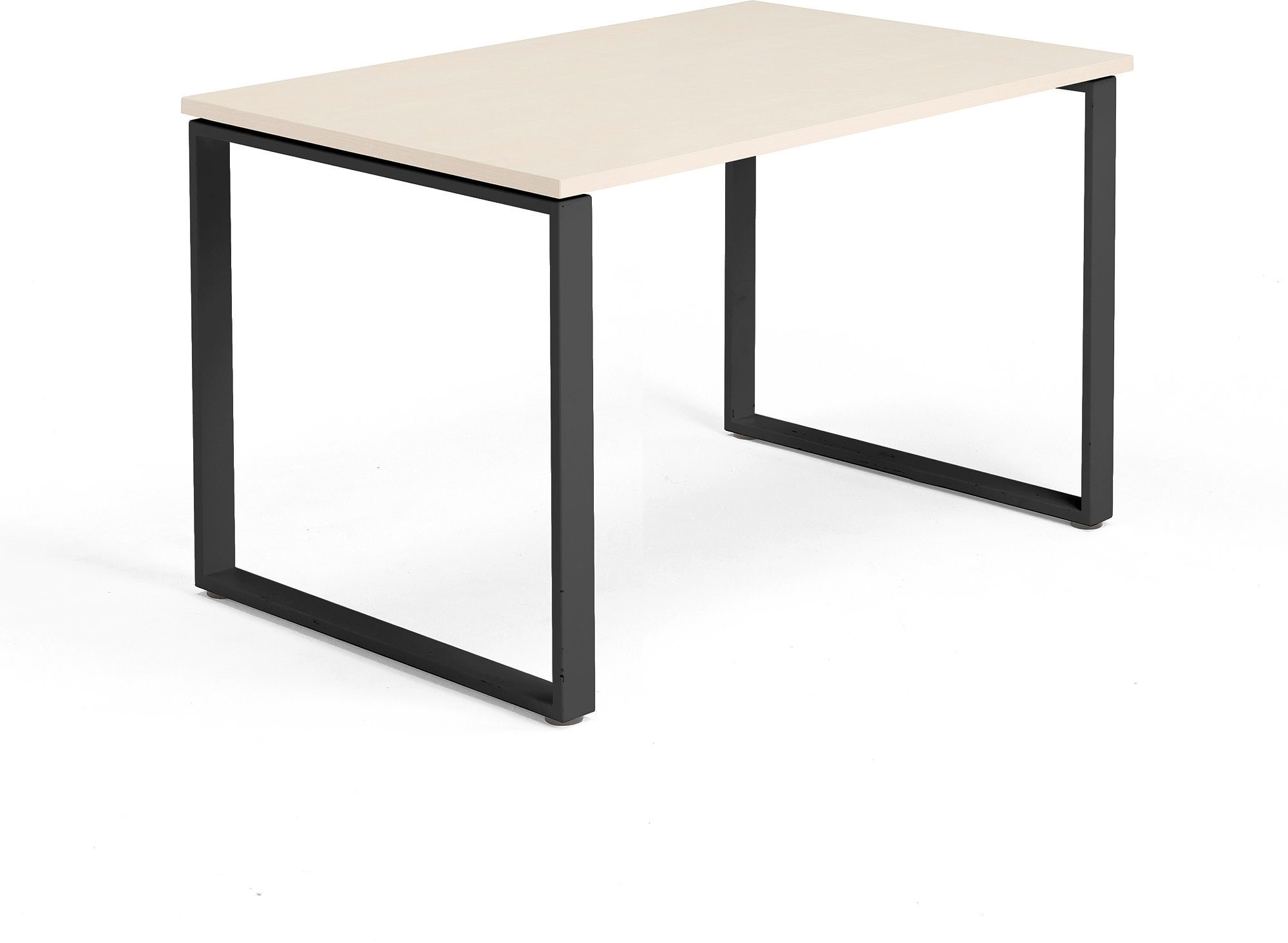 AJ Biurko Modulus rama O 1200x800 mm czarna rama brzoza 1611712