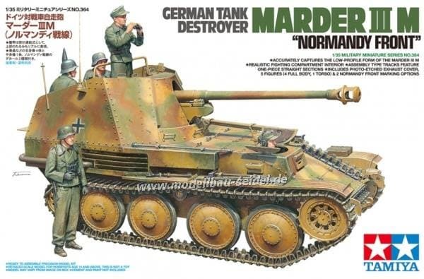 Фото - Збірна модель TAMIYA Niemieckie działo pancerne Marder III M, Normandia 35364 