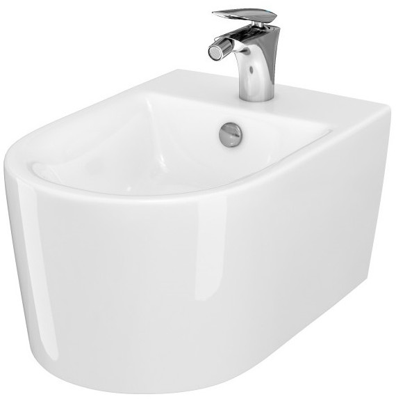 Cersanit Inverto Bidet podwieszany 52x35,5 cm z otworem na baterię biały K671-002