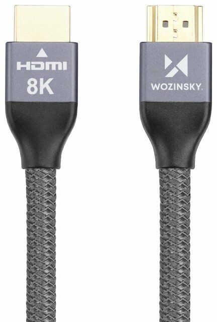 Фото - Кабель Wozinsky kabel HDMI 2.1 8K 60 Hz 48 Gbps / 4K 120 Hz / 2K 144 Hz 2 m srebr 