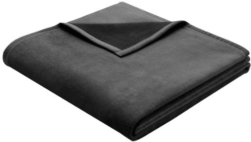 Biederlack Bocasa  koc/narzuta, bawełna, antracytowy/szary, 150 x 200 cm 628558