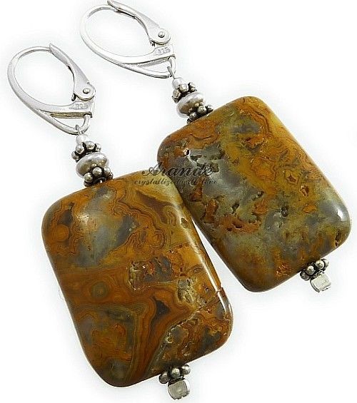 Arande ORYGINALNY OPAL Piękne Kolczyki SREBRO