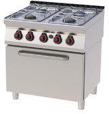 RedFox SPBT 70/80 21 G Kuchnia gazowa z piek GN 2/1 | SPBT-70/80-21-G